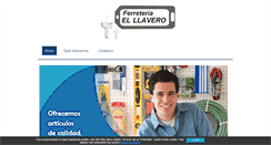 Desktop Screenshot of ferreteriaelllavero.com