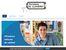 Tablet Screenshot of ferreteriaelllavero.com
